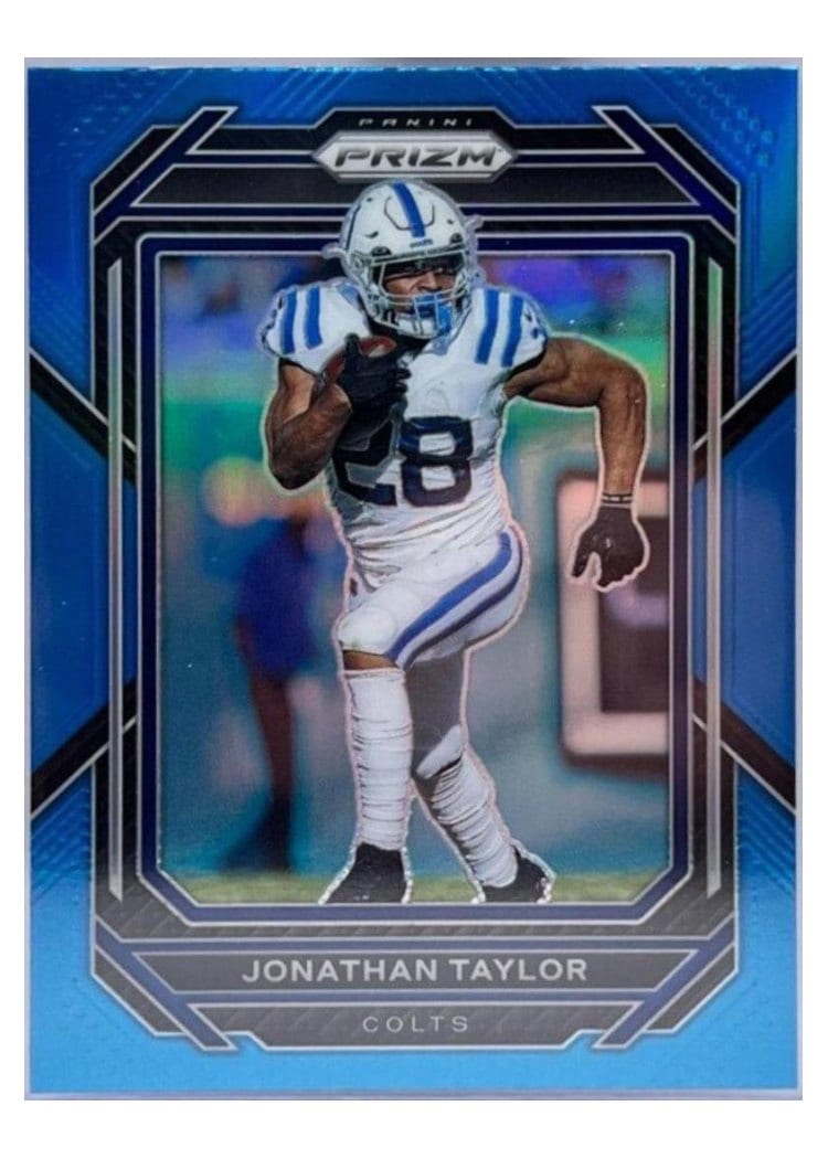 2022 Panini Prizm Base Set Jonathan Taylor Blue #122 card