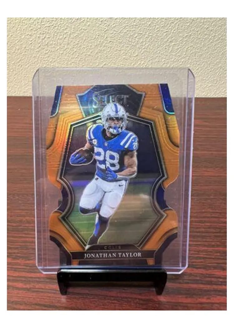 2022 Panini Select Base Set Jonathan Taylor Orange Die Cut #144 card