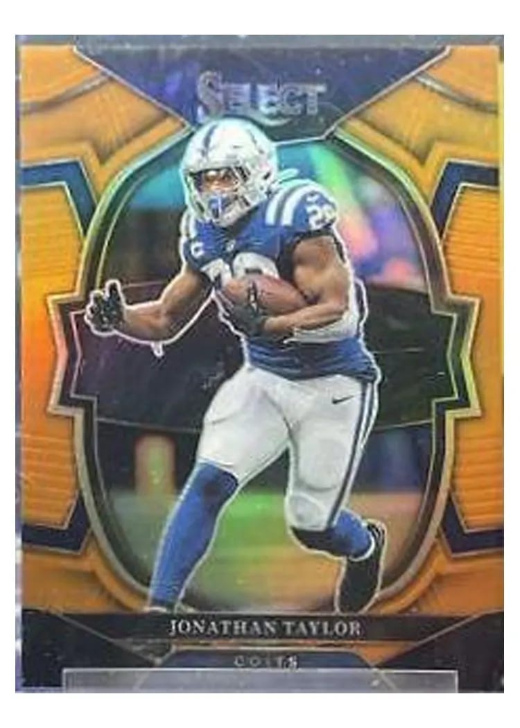 2022 Panini Select Base Set Jonathan Taylor Orange #44 card