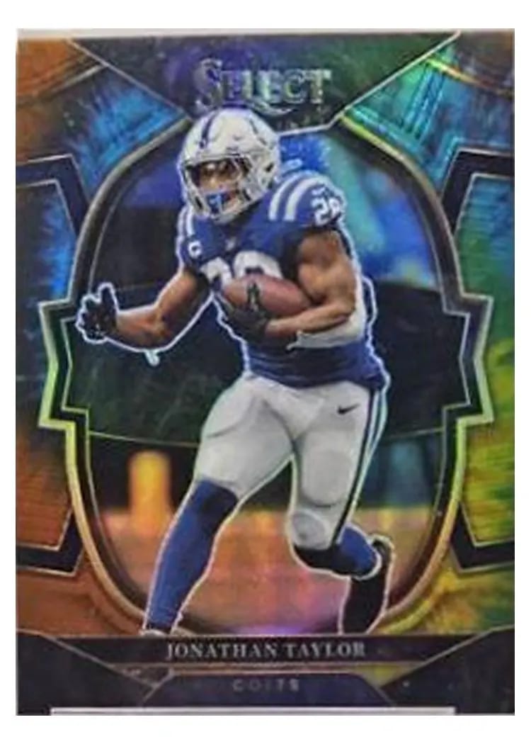 2022 Panini Select Base Set Jonathan Taylor Tie Dye #44 card