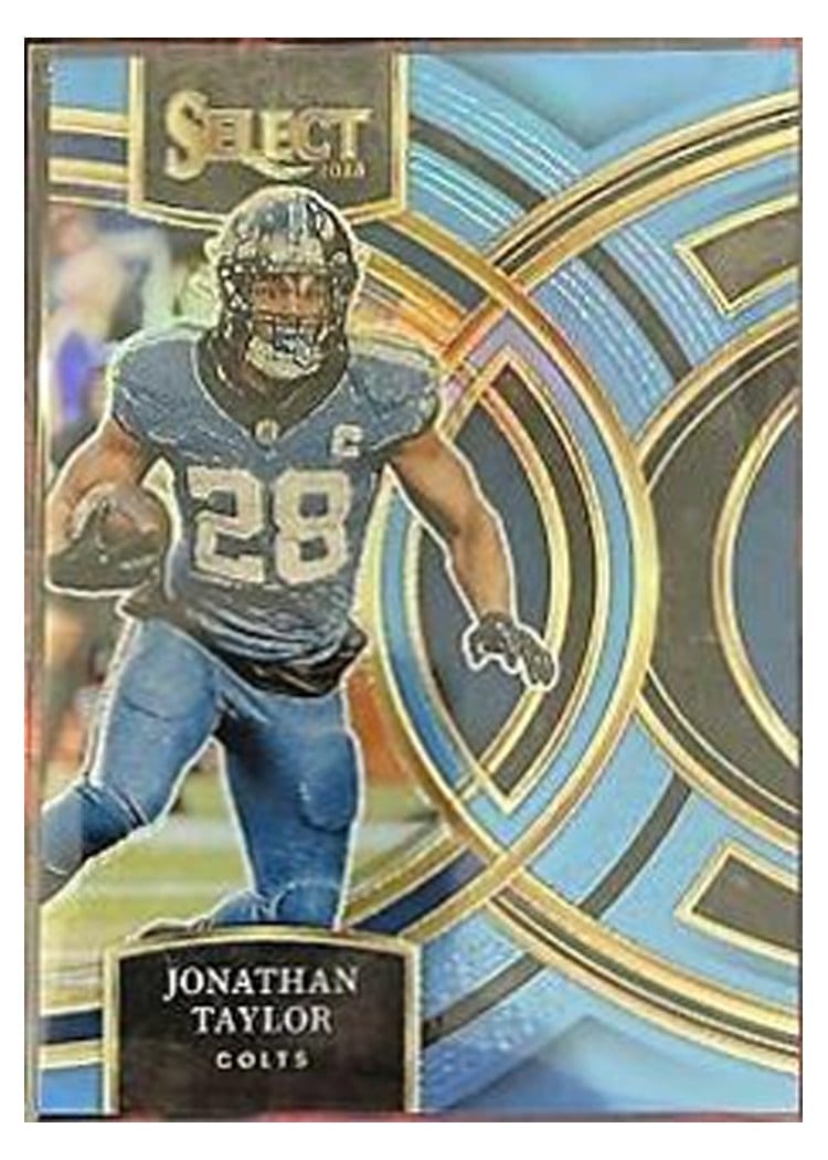 2023 Panini Select Base Set Jonathan Taylor Light Blue Prizm #127 card