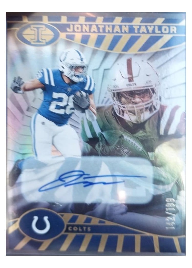 2024 Panini Illusions Base Trophy Collection Signatures Jonathan Taylor #37 card