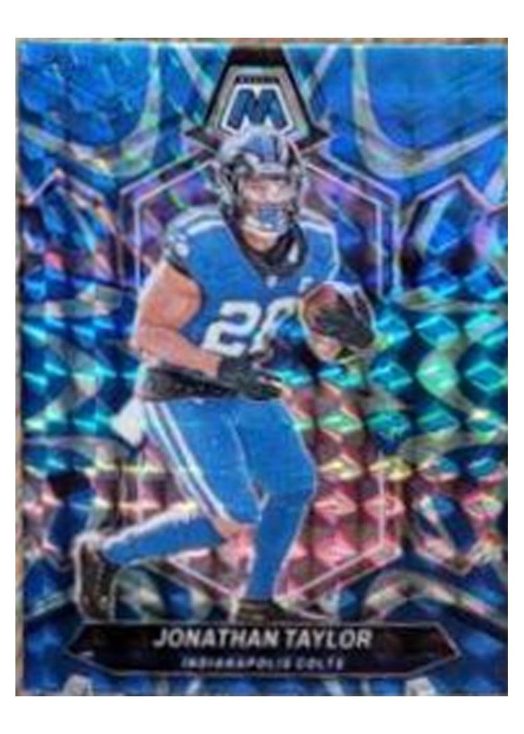 2024 Panini Mosaic Base Set Jonathan Taylor Blue Reactive #93 card
