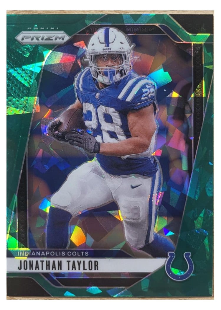2024 Panini Prizm Base Set Jonathan Taylor Green Ice #121 card