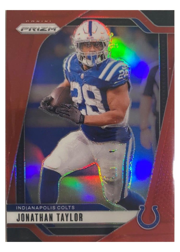 2024 Panini Prizm Base Set Jonathan Taylor Red #121 card