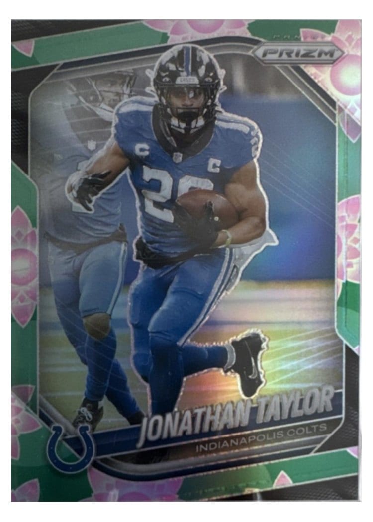 2025 Panini Prizm Base Set Jonathan Taylor Lotus Flower #108 card