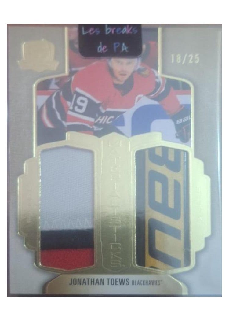 2022-23 Upper Deck The Cup MaterialiSticks Jonathan Toews #MS-JT card