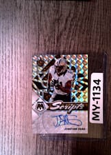 2022 Panini Mosaic Scripts Jonathan Vilma #S-JV card