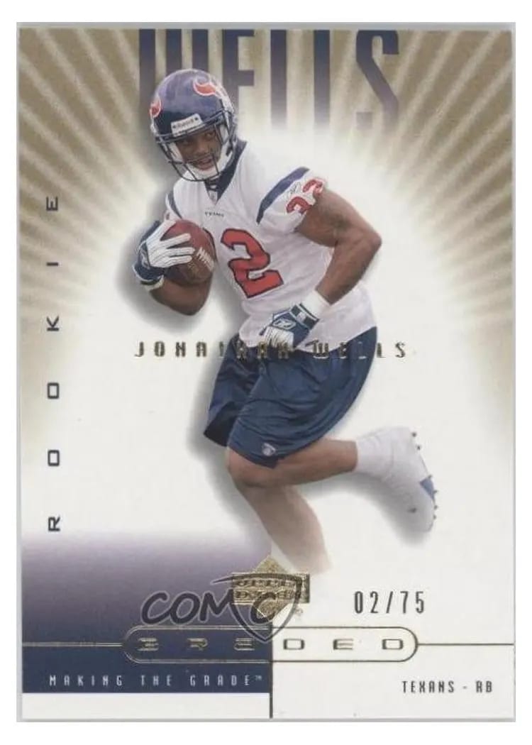 2002 Upper Deck Graded Jonathan Wells #102 card