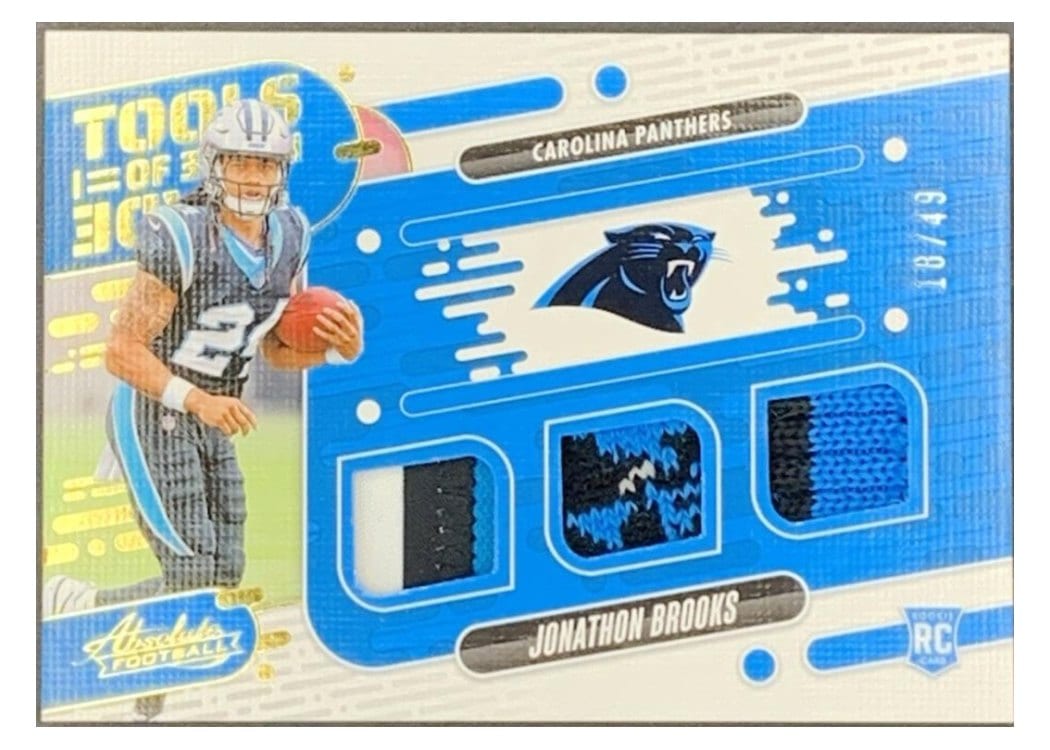2024 Panini Absolute Tools of the Trade Triple Jonathon Brooks #TOTT-JBS card