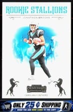 2024 Panini Contenders Rookie Stallions Jonathon Brooks #23 card
