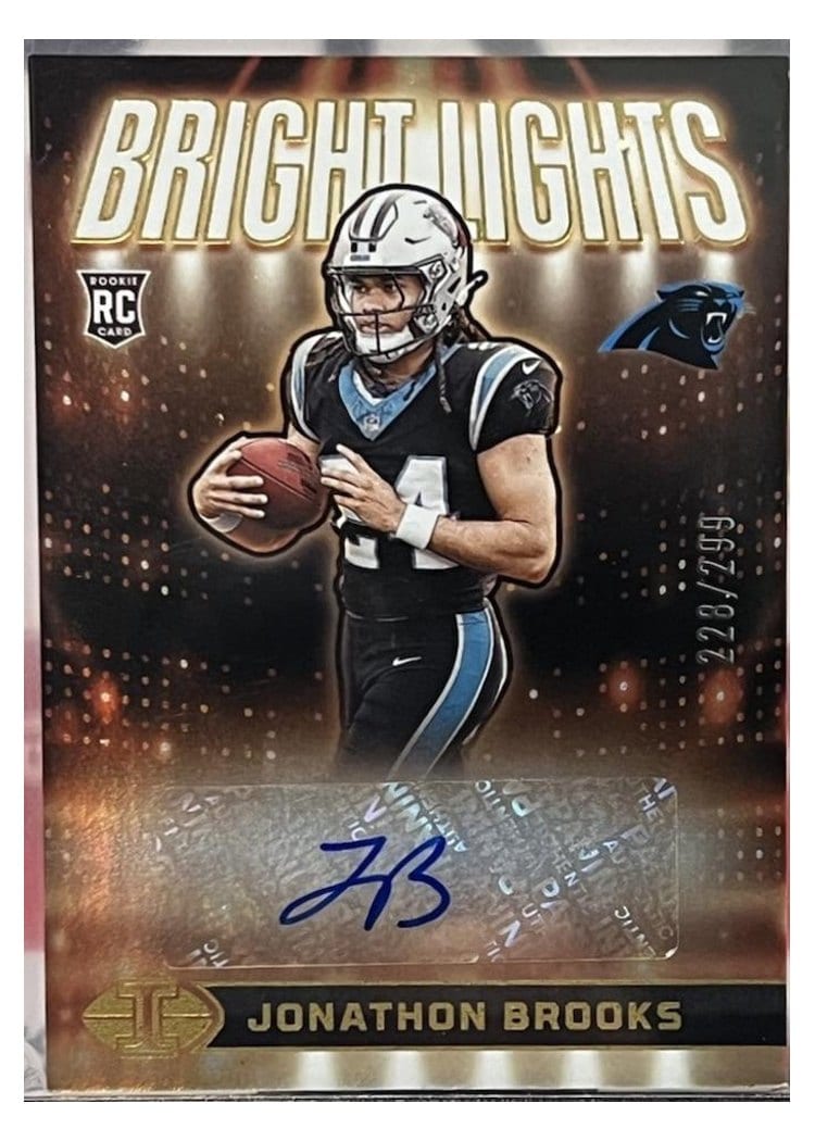 2024 Panini Illusions Bright Lights Signatures Jonathon Brooks #9 card