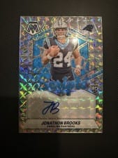 2024 Panini Mosaic Rookie Scripts Jonathon Brooks #RS-JBS card