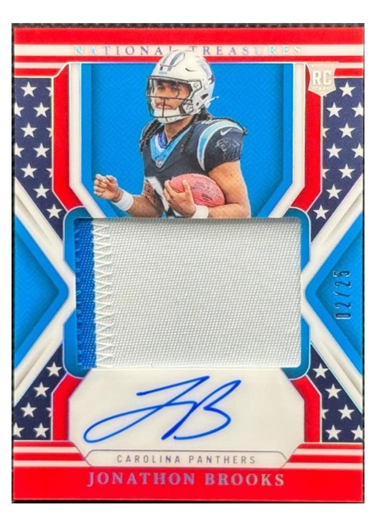 2024 Panini National Treasures Base Set Jonathon Brooks #169 card