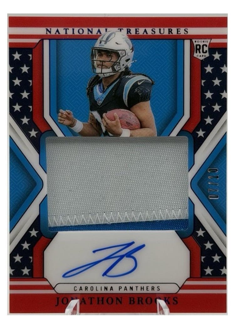 2024 Panini National Treasures Base Set Jonathon Brooks #169 card