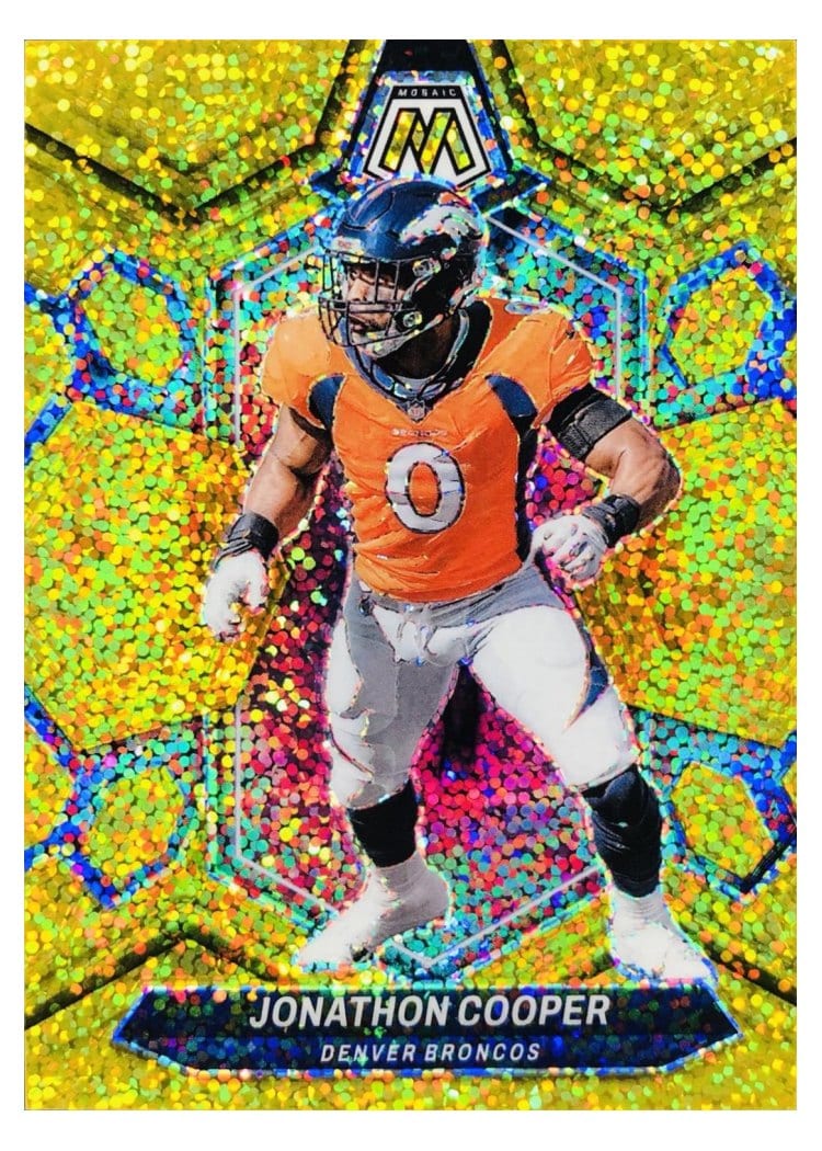 2024 Panini Mosaic Base Set Jonathon Cooper Gold Sparkle #68