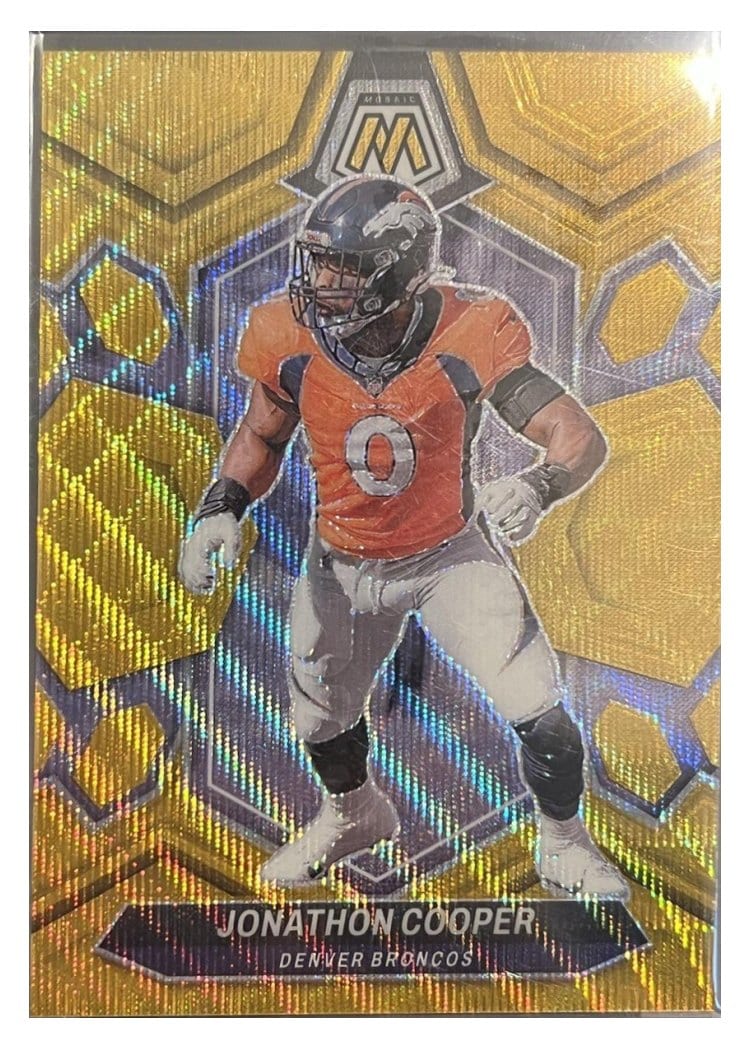 2024 Panini Mosaic Base Set Jonathon Cooper Gold Wave #68