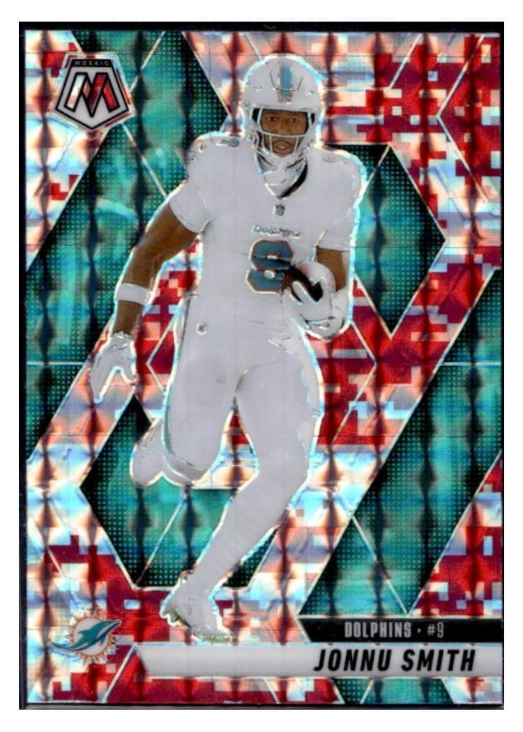 2025 Panini Mosaic Base Set Jonnu Smith Camo Red #94 card