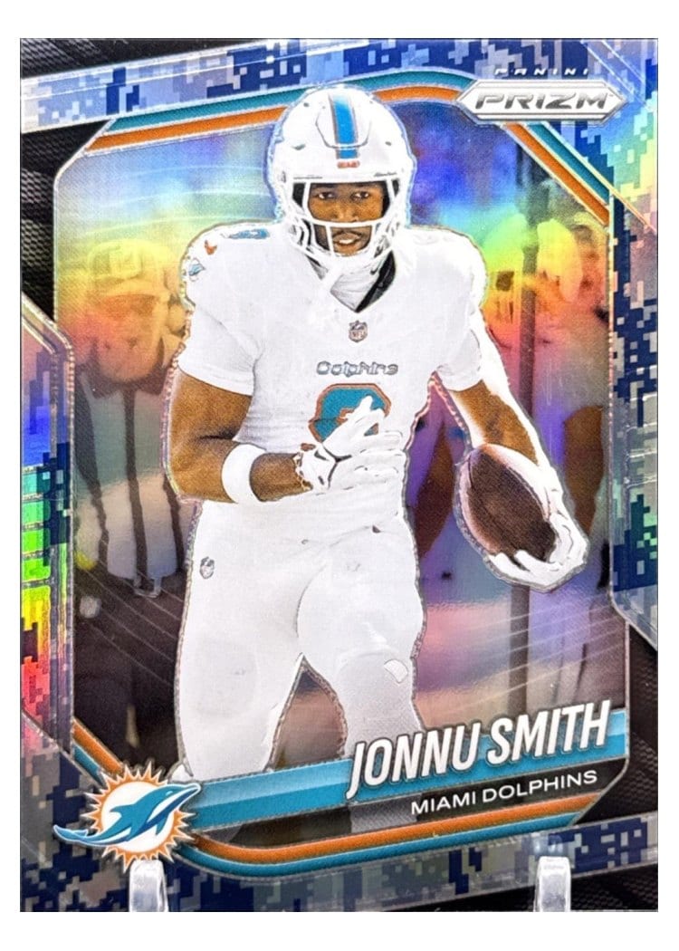 2025 Panini Prizm Base Set Jonnu Smith Navy Camo #51 card