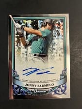 2024 Bowman Sterling Prospect Autographs Jonny Farmelo #PA-JF card