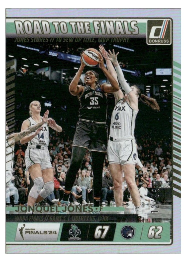 2025-26 Donruss WNBA Road to the Finals Championship Jonquel Jones #5 card