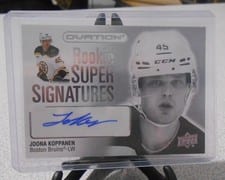 2023-24 Upper Deck Ovation Rookie Super Signatures Joona Koppanen #RSS-JK card