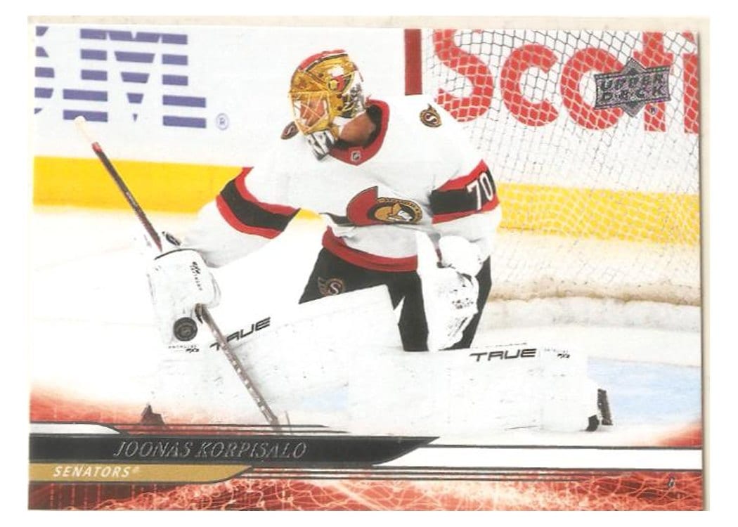 2024-25 Upper Deck Base Set Joonas Korpisalo #130 card
