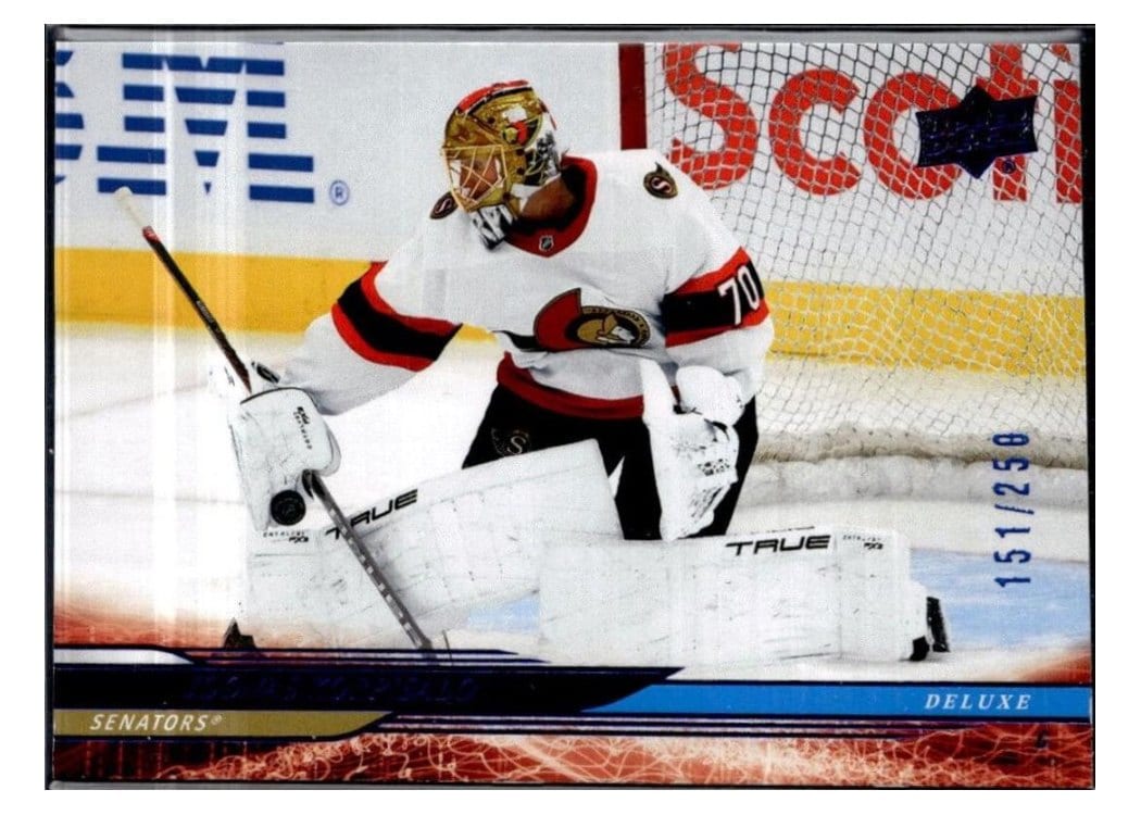 2024-25 Upper Deck Base Set Joonas Korpisalo Deluxe #130 card