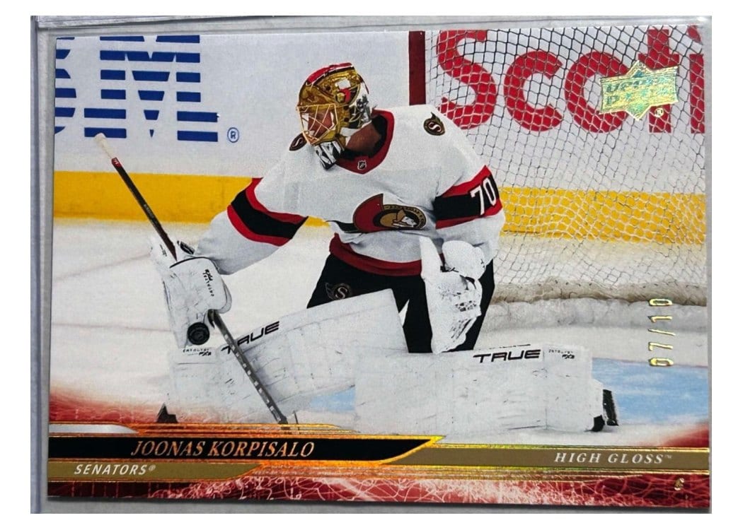 2024-25 Upper Deck Base Set Joonas Korpisalo #130 card