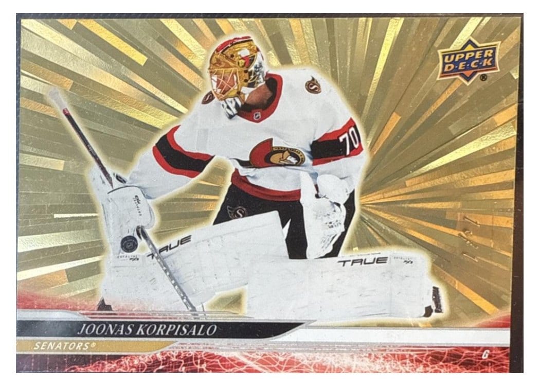 2024-25 Upper Deck Base Set Joonas Korpisalo #130 card