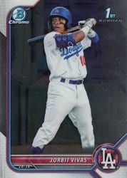 2022 Bowman Chrome Prospects Jorbit Vivas #BCP-24 card