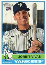 2025 Topps Heritage Base Set Jorbit Vivas #678b card