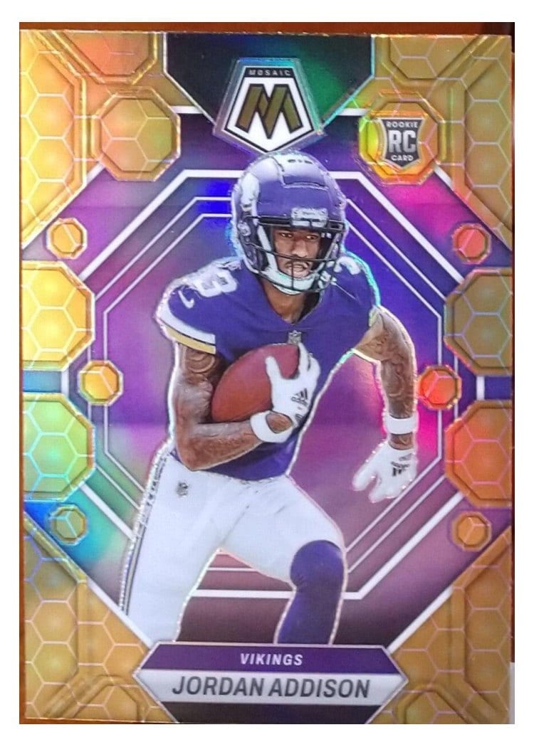 2023 Panini Mosaic Base Set Jordan Addison #337 card