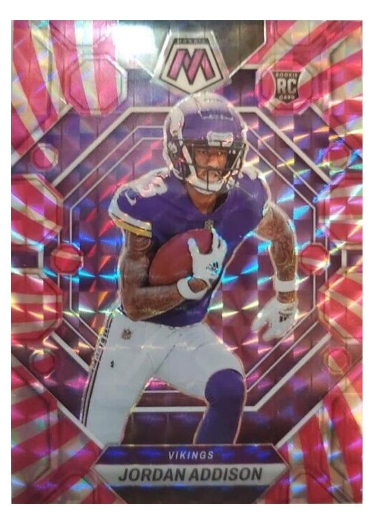 2023 Panini Mosaic Base Set Jordan Addison #337 card