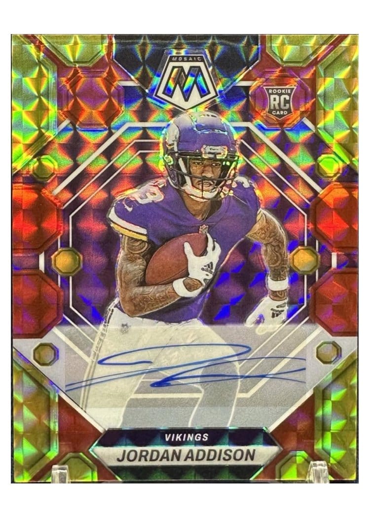 2023 Panini Mosaic Base Set Jordan Addison #337 card