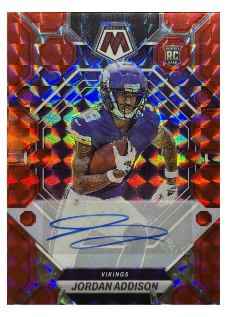 2023 Panini Mosaic Base Set Jordan Addison #337 card
