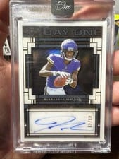 2023 Panini One Day One Autographs Jordan Addison #115 card