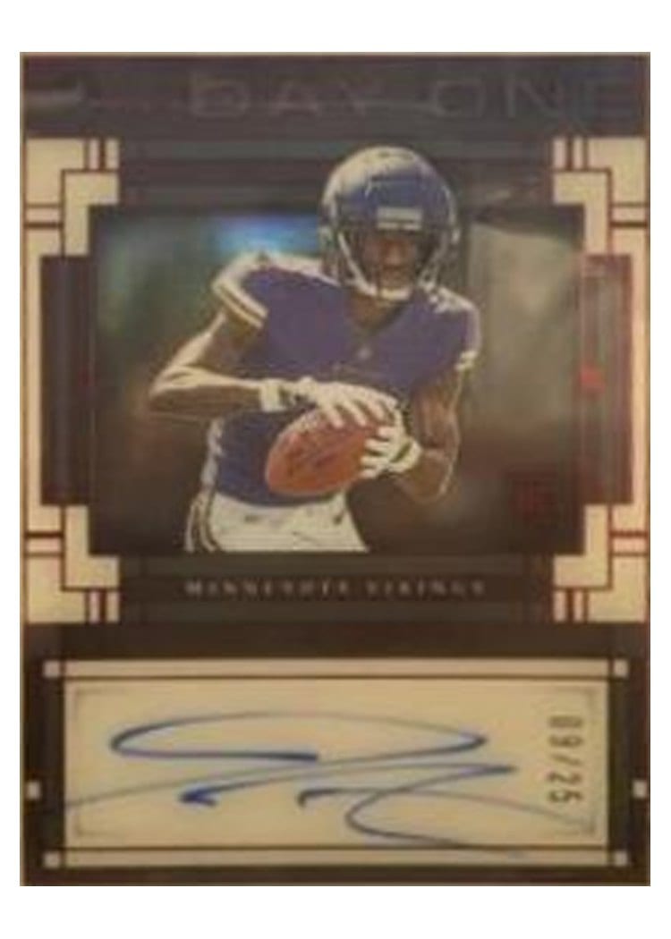 2023 Panini One Day One Autographs Jordan Addison #115 card