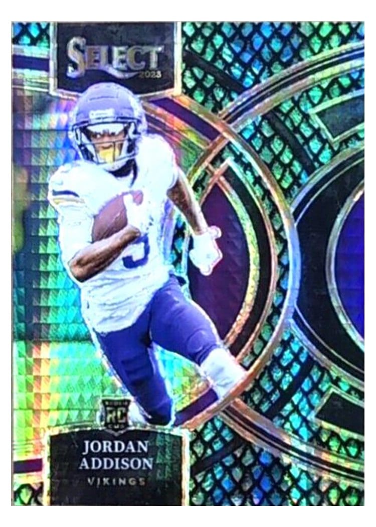 2023 Panini Select Base Set Jordan Addison Dragon Scale Prizm #194 card