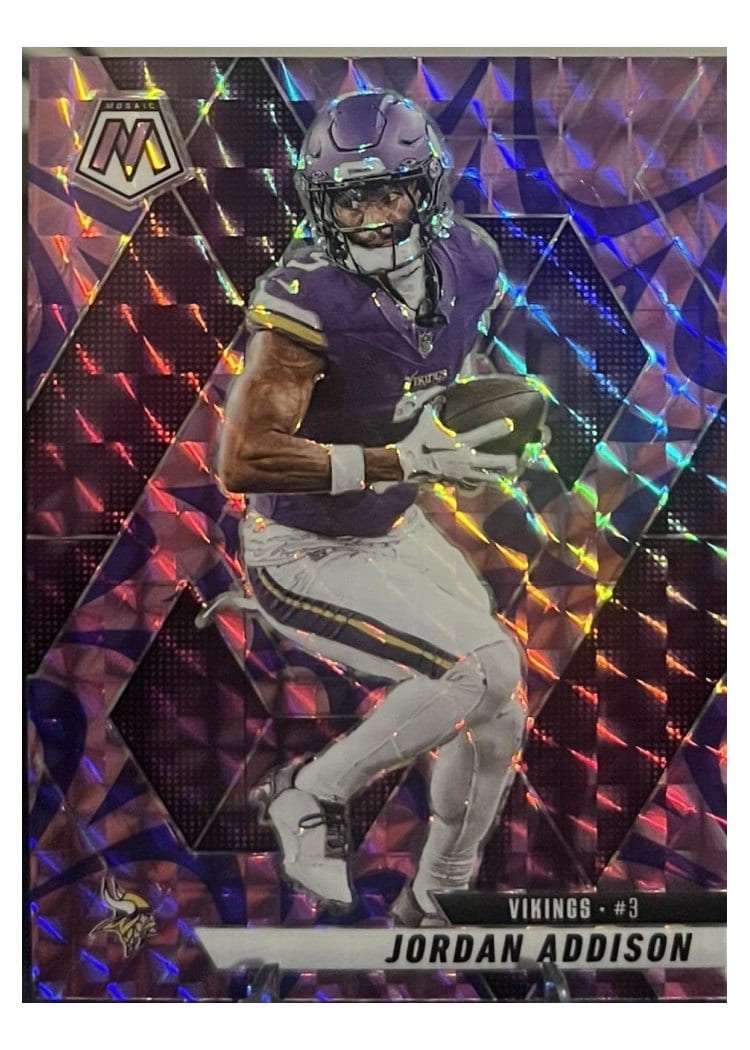 2025 Panini Mosaic Base Set Jordan Addison #88 card