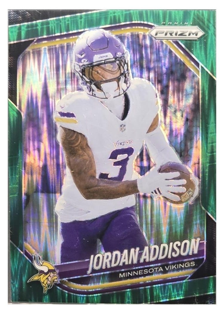 2025 Panini Prizm Base Set Jordan Addison #19 card