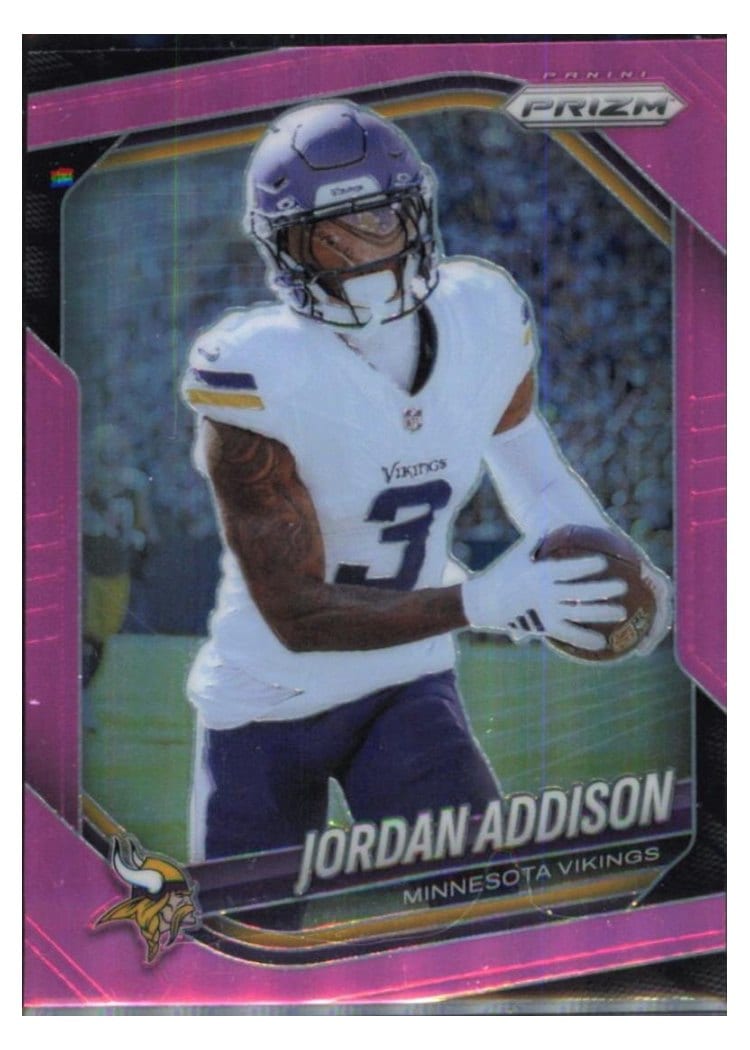2025 Panini Prizm Base Set Jordan Addison #19 card