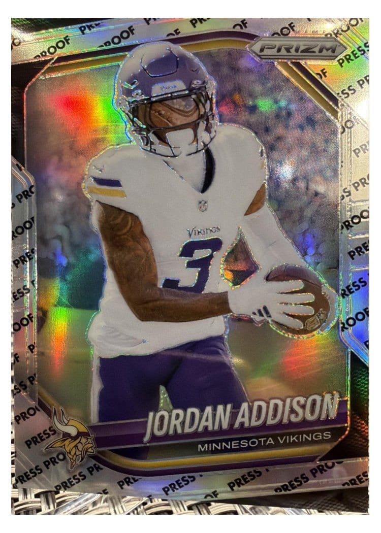2025 Panini Prizm Base Set Jordan Addison #19 card