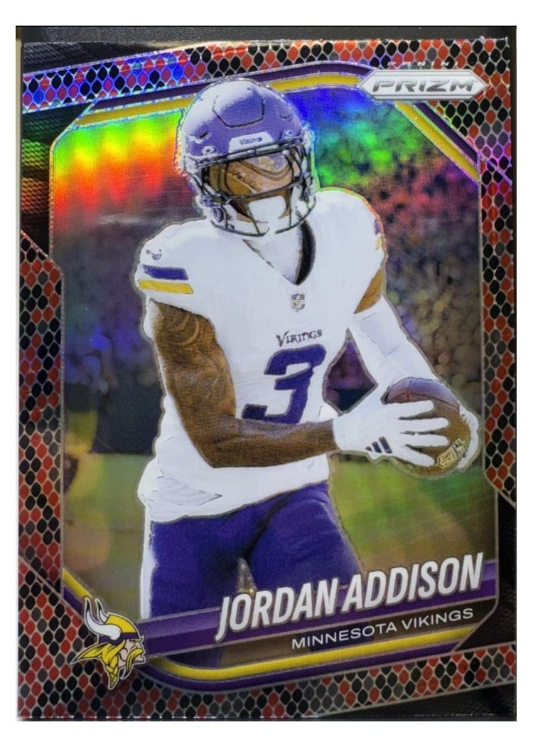 2025 Panini Prizm Base Set Jordan Addison #19 card