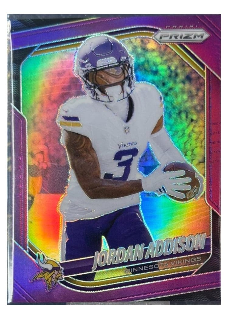 2025 Panini Prizm Base Set Jordan Addison #19 card