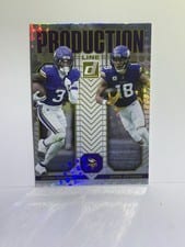2025 Donruss Production Line Jordan Addison / Justin Jefferson #4 card