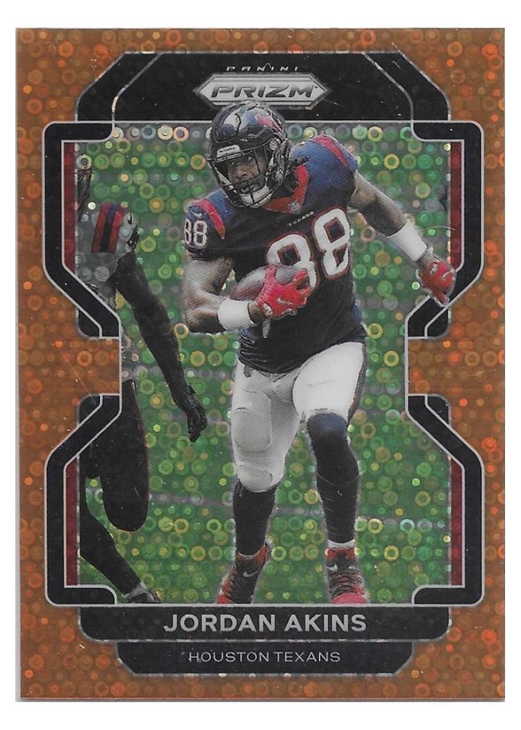 2021 Panini Prizm Base Set Jordan Akins #35 card