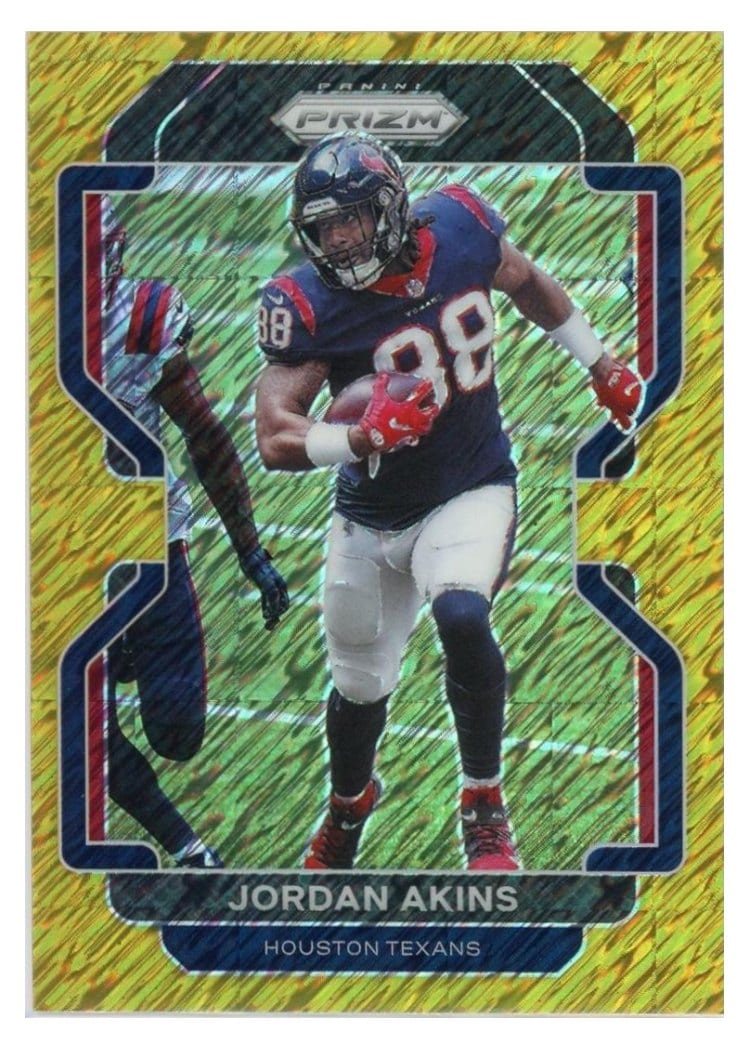 2021 Panini Prizm Base Set Jordan Akins #35 card