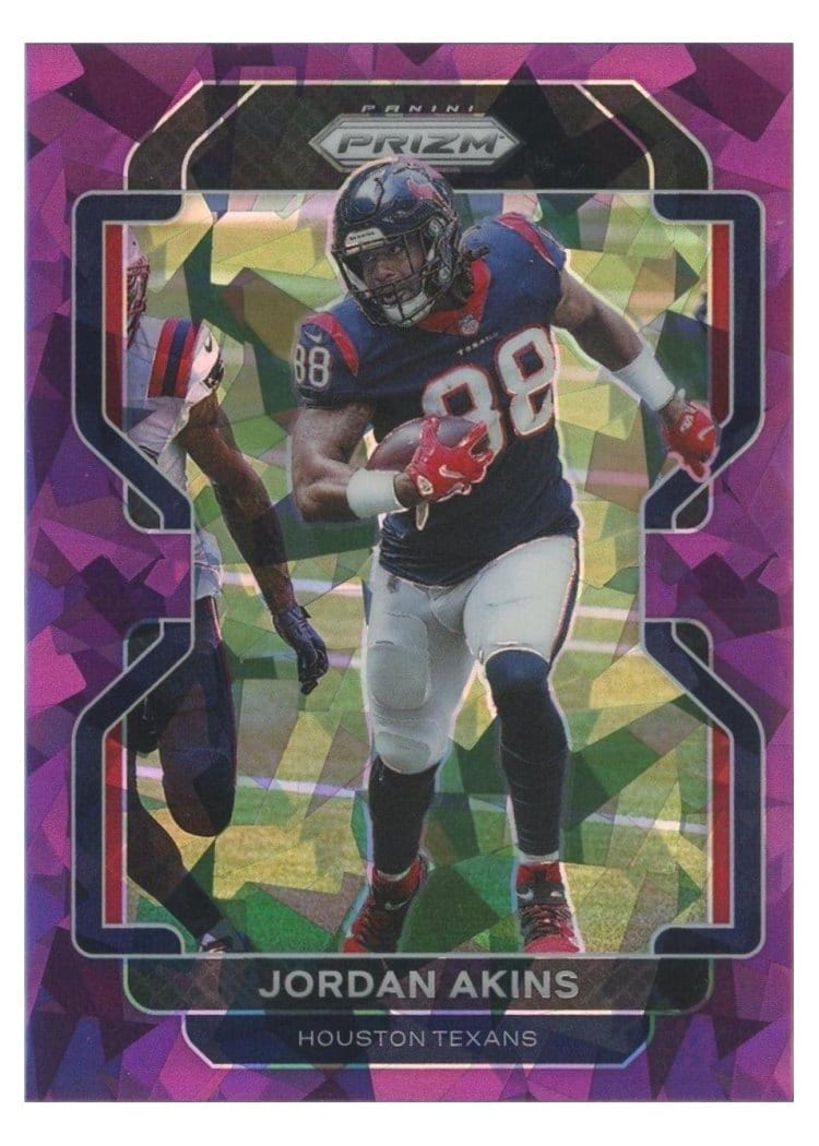2021 Panini Prizm Base Set Jordan Akins #35 card