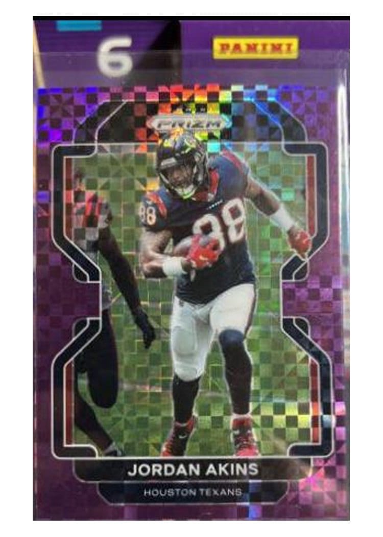2021 Panini Prizm Base Set Jordan Akins #35 card